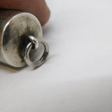 Scandinavian .830 Silver Lucky Horseshoe Coin Holder Fob Antique c1920 Deco