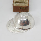 Sterling Silver Jockey Riding Hat Tea Caddy Spoon Vintage 1979 London