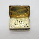 George IV Sterling Silver Floral Vinaigrette Antique 1825 Birmingham