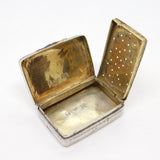 George IV Sterling Silver Floral Vinaigrette Antique 1825 Birmingham