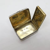 George IV Sterling Silver Floral Vinaigrette Antique 1825 Birmingham