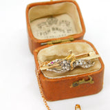 Victorian 18ct Gold, Rose Cut Diamond & Ruby Horse Racing Brooch c1860 Antique