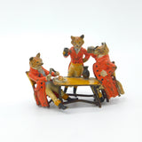 Victorian Cold Painted Bronze Fox Huntsman Dinner Sculpture Antique c1890