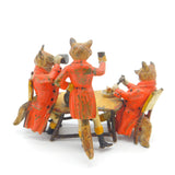 Victorian Cold Painted Bronze Fox Huntsman Dinner Sculpture Antique c1890