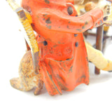 Victorian Cold Painted Bronze Fox Huntsman Dinner Sculpture Antique c1890