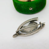 Sterling Silver Enamel Australia Wishbone Brooch Antique 1913 Birmingham