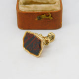 Victorian 9ct Yellow Gold Bloodstone Seal Fob Pendant Antique c1880