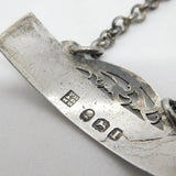 George III Sterling Silver Claret Decanter Label Antique 1804 London Bateman