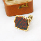 Victorian 9ct Yellow Gold Bloodstone Seal Fob Pendant Antique c1880