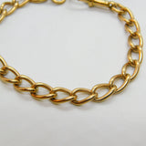 9ct Rose Gold Albert Chain Bracelet Antique 1912 Birmingham 7.5" Length