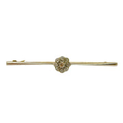 Victorian 15ct Gold 0.5ct Diamond Set Floral Cluster Brooch Antique c1890
