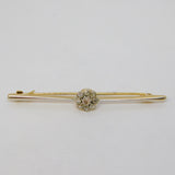 Victorian 15ct Gold 0.5ct Diamond Set Floral Cluster Brooch Antique c1890