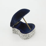 Edwardian Sterling Silver Pin Cushion Trinket Box Antique 1903 Birmingham