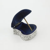 Edwardian Sterling Silver Pin Cushion Trinket Box Antique 1903 Birmingham