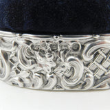 Edwardian Sterling Silver Pin Cushion Trinket Box Antique 1903 Birmingham