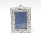 Edwardian Sterling Silver Floral Pattern Picture Frame Antique 1906 Birmingham