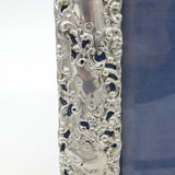Edwardian Sterling Silver Floral Pattern Picture Frame Antique 1906 Birmingham