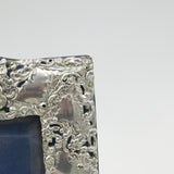 Edwardian Sterling Silver Floral Pattern Picture Frame Antique 1906 Birmingham