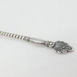 Victorian Russian .875 Silver Gilt Bowl Twisted Stem Spoon Antique c1900