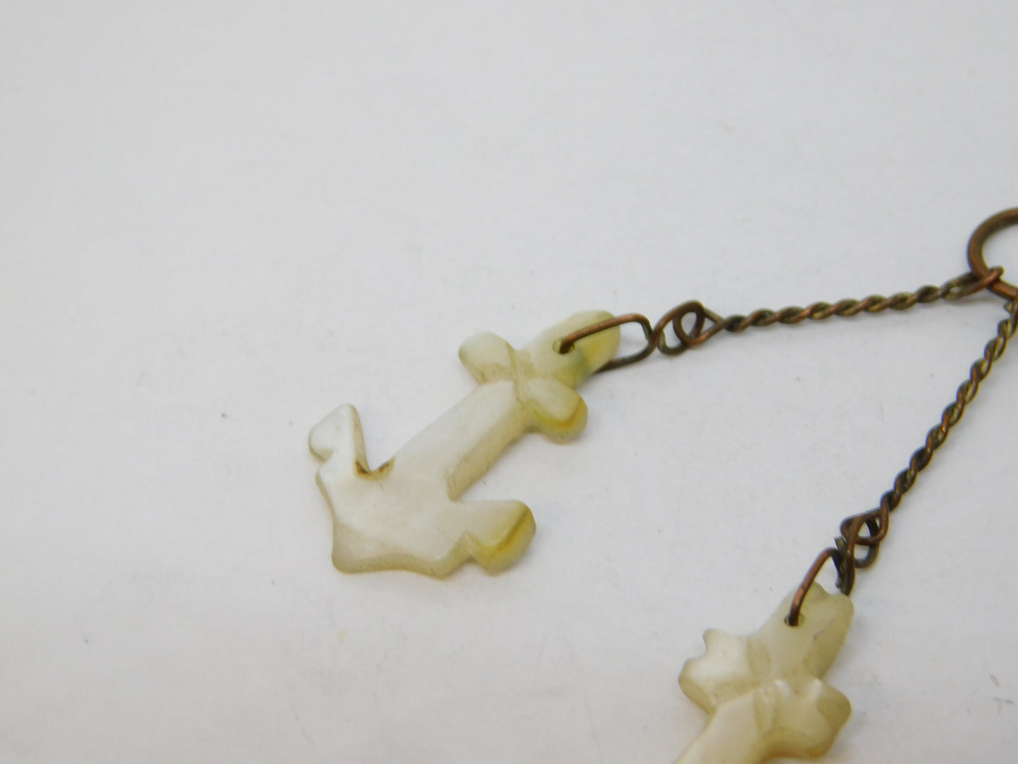 George III Pearl, Coral, Carnelian Faith, Hope & Charity Charm Fob Antique c1800