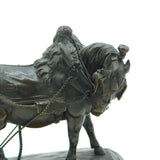 Theodore Gechter (1796-1844) French Bronze Sculpture Mongolian Horse Antique