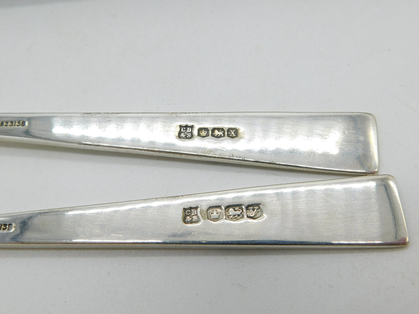 Boxed Set of Sterling Silver Christening Cutlery 1941 Sheffield Antique Art Deco