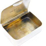 Sampson Mordan Edwardian Sterling Silver Vesta Case Antique 1909 Chester