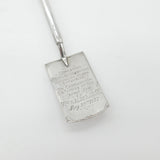 Sterling Silver Stone Laying Celebration Spade 'Urmston Hospital' 1937 Antique