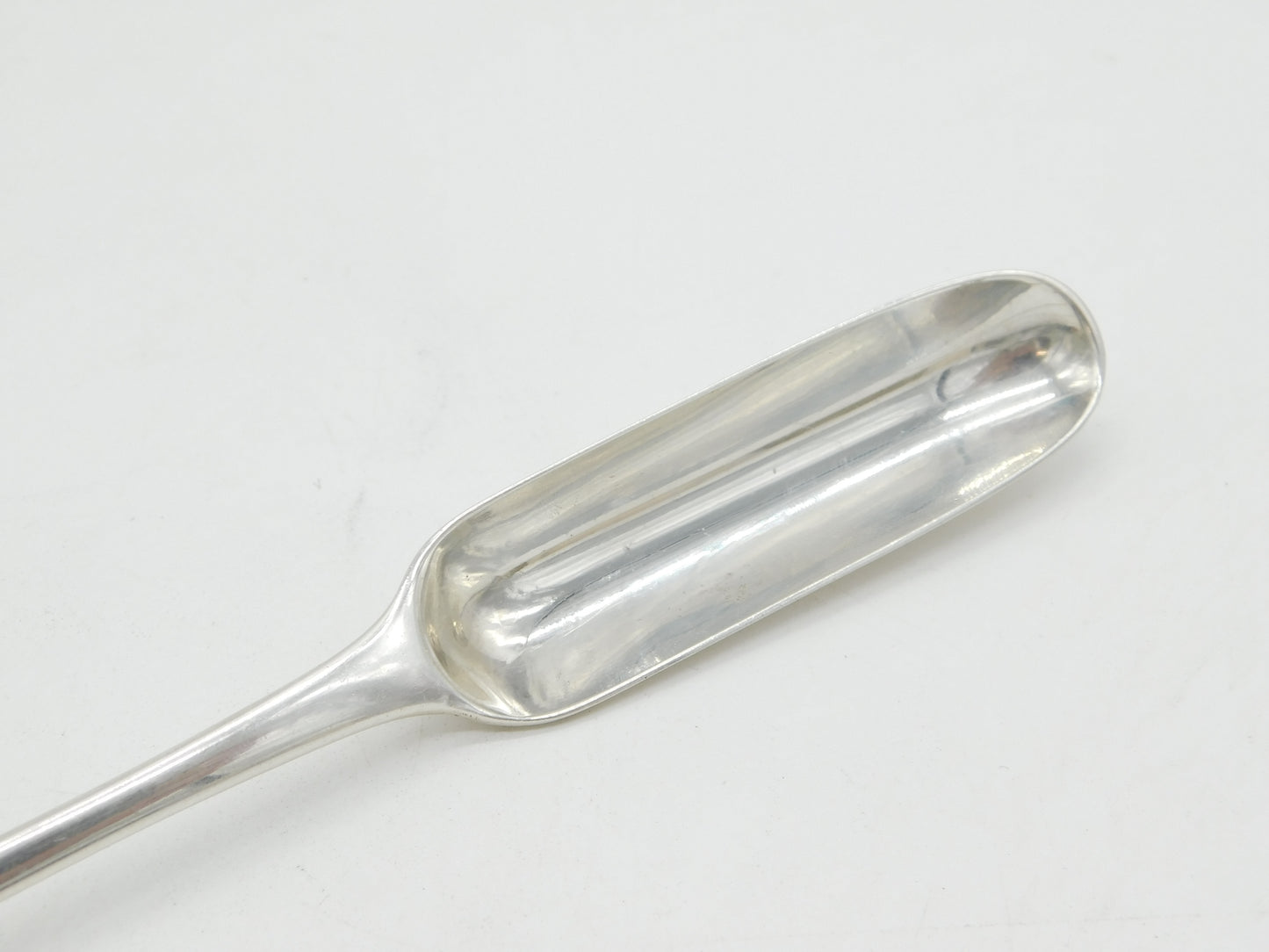 George III Sterling Silver Bone Marrow Scoop Spoon Antique 1767 London