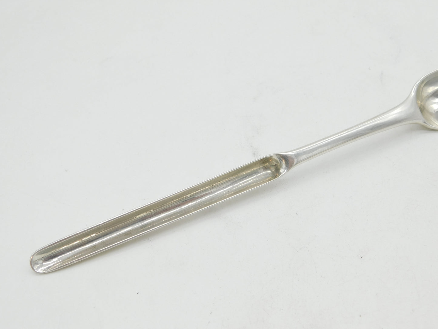 George III Sterling Silver Bone Marrow Scoop Spoon Antique 1767 London
