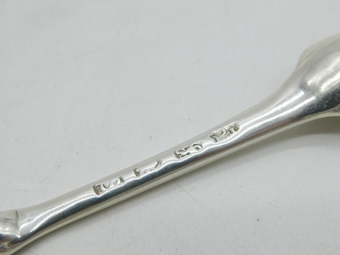 George III Sterling Silver Bone Marrow Scoop Spoon Antique 1767 London