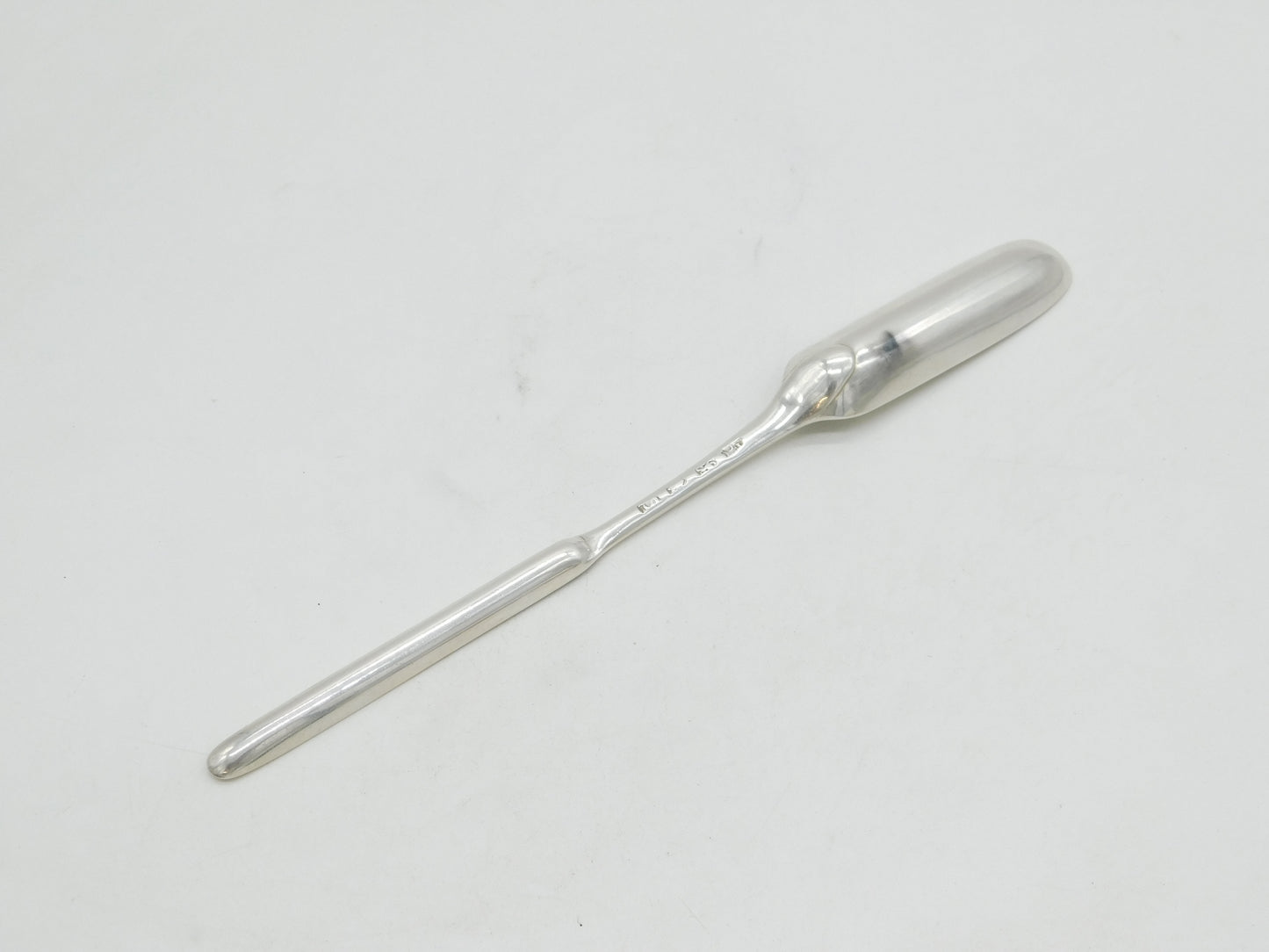 George III Sterling Silver Bone Marrow Scoop Spoon Antique 1767 London