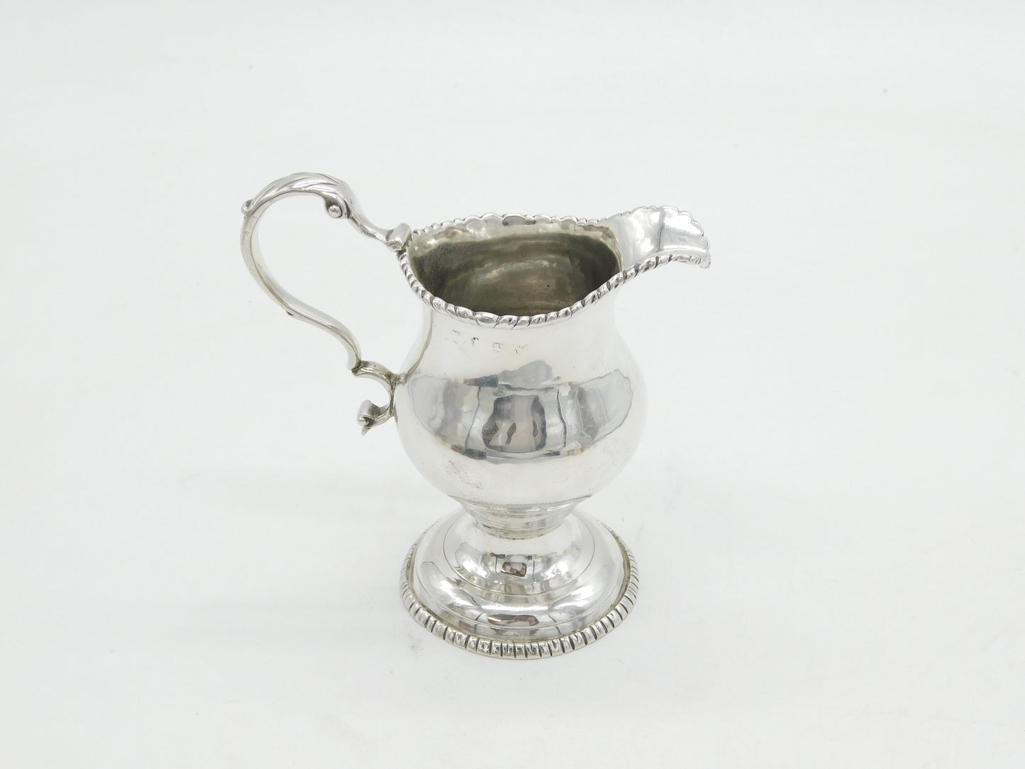 George III Sterling Silver Pedestal Cream Jug Antique c1780 London