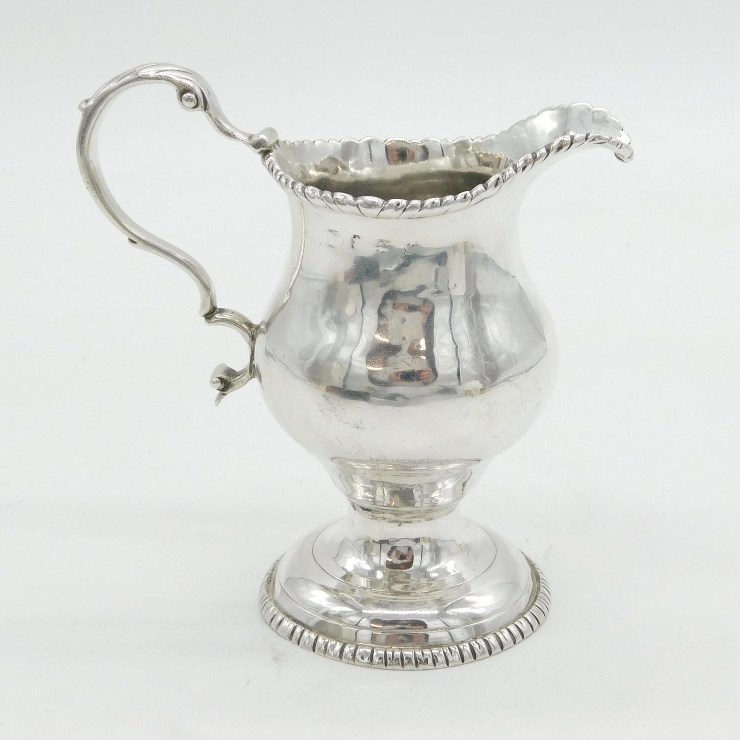 George III Sterling Silver Pedestal Cream Jug Antique c1780 London