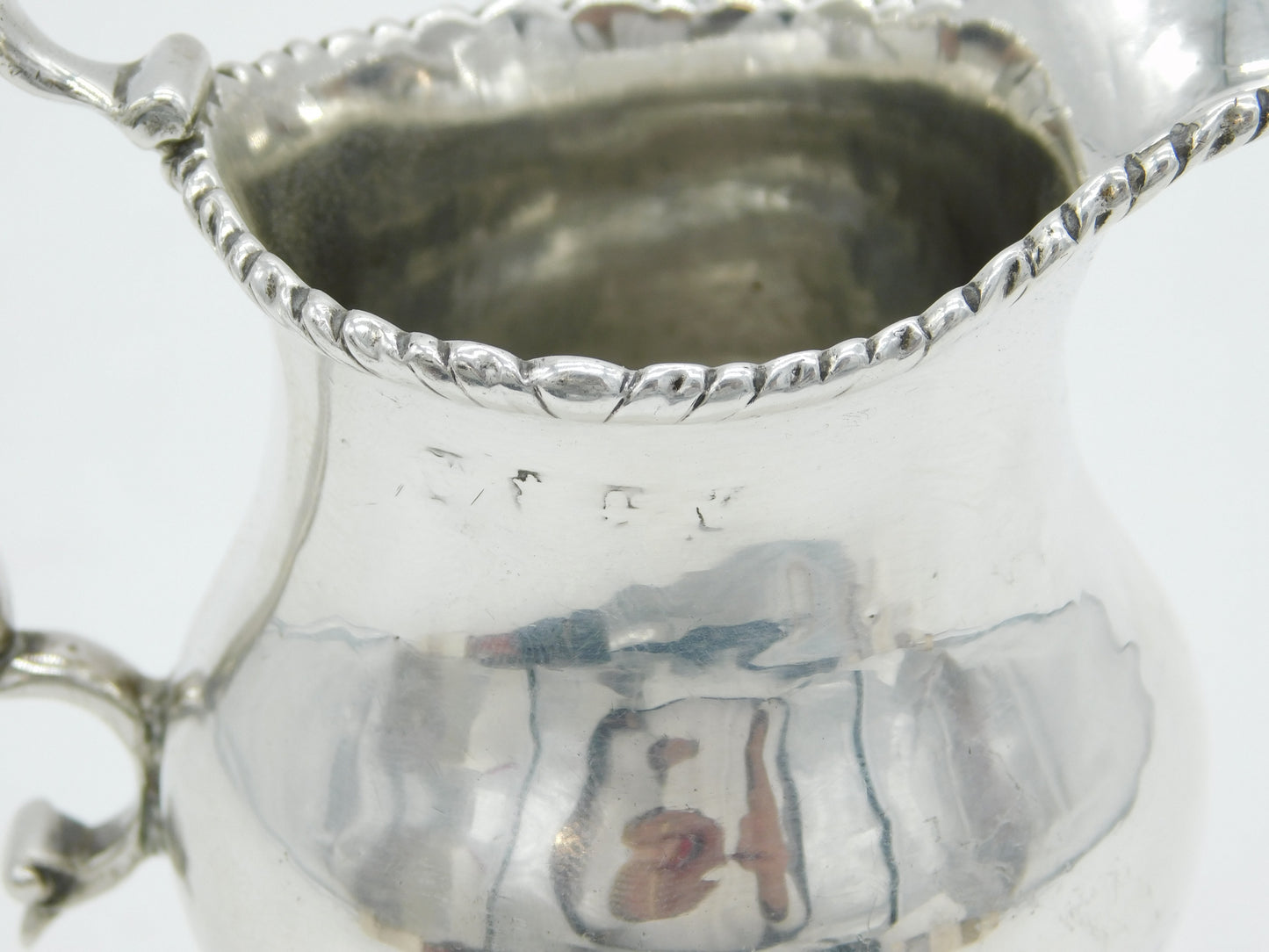 George III Sterling Silver Pedestal Cream Jug Antique c1780 London
