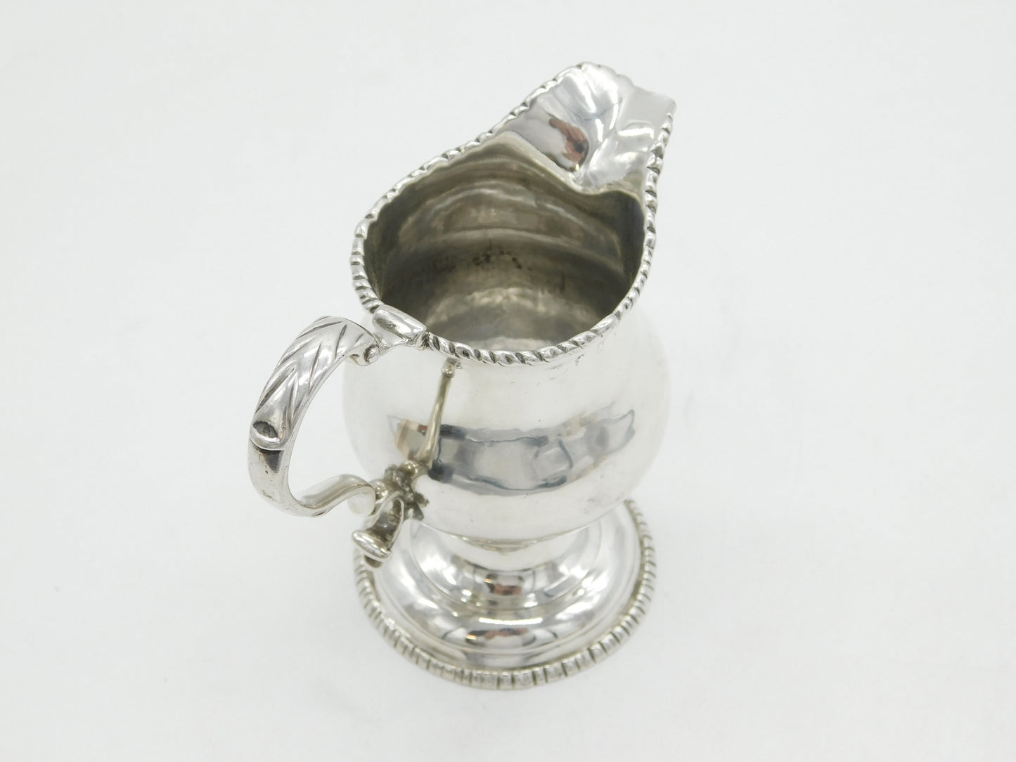 George III Sterling Silver Pedestal Cream Jug Antique c1780 London