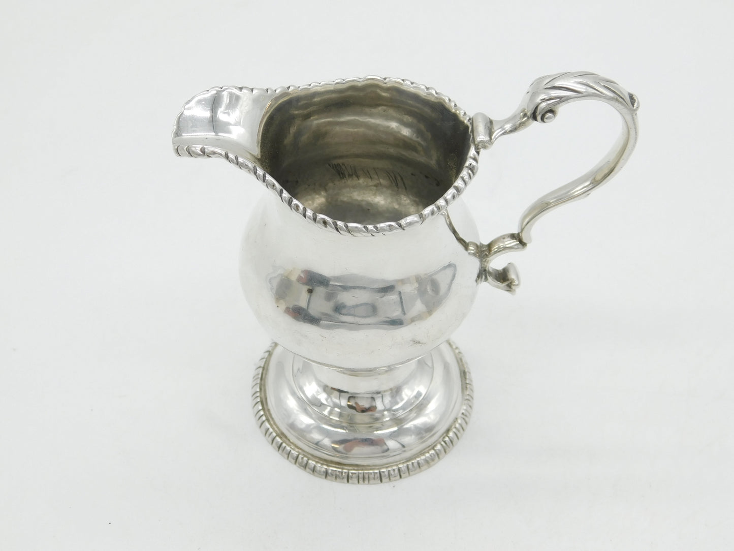 George III Sterling Silver Pedestal Cream Jug Antique c1780 London