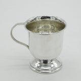 Sterling Silver Blank Christening Mug Vintage 2001 Sheffield