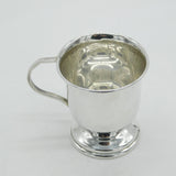 Sterling Silver Blank Christening Mug Vintage 2001 Sheffield