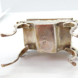 Victorian Dutch Sterling Silver Miniature Cherub Dolls House Table Ring Box c1880