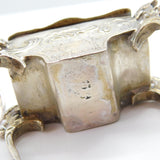 Victorian Dutch Sterling Silver Miniature Cherub Dolls House Table Ring Box c1880