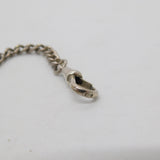 Sterling Silver Single Albert Watch Chain Antique 1911 Chester Art Deco