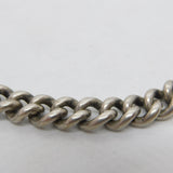 Victorian Chunky .800 Silver Graduating Watch Chain Bracelet c1900 Antique