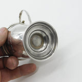 Sterling Silver Whisky Mug with Campbell of Colgrain Clan Crest 1961 Birmingham