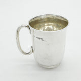 Sterling Silver Christening Mug Tankard 'Douglas' 1938 Birmingham Mappin & Webb