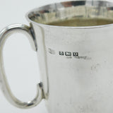Sterling Silver Christening Mug Tankard 'Douglas' 1938 Birmingham Mappin & Webb