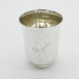 Sterling Silver Christening Mug Tankard 'Douglas' 1938 Birmingham Mappin & Webb