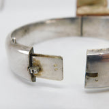 Victorian 9ct Gold Black Enamel Mourning Cuff Bangle Bracelet c1860 Antique