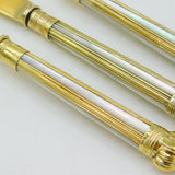 Sterling Silver Gilt & Mother of Pearl Fish Cutlery Set Antique 1930 London