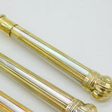 Sterling Silver Gilt & Mother of Pearl Fish Cutlery Set Antique 1930 London